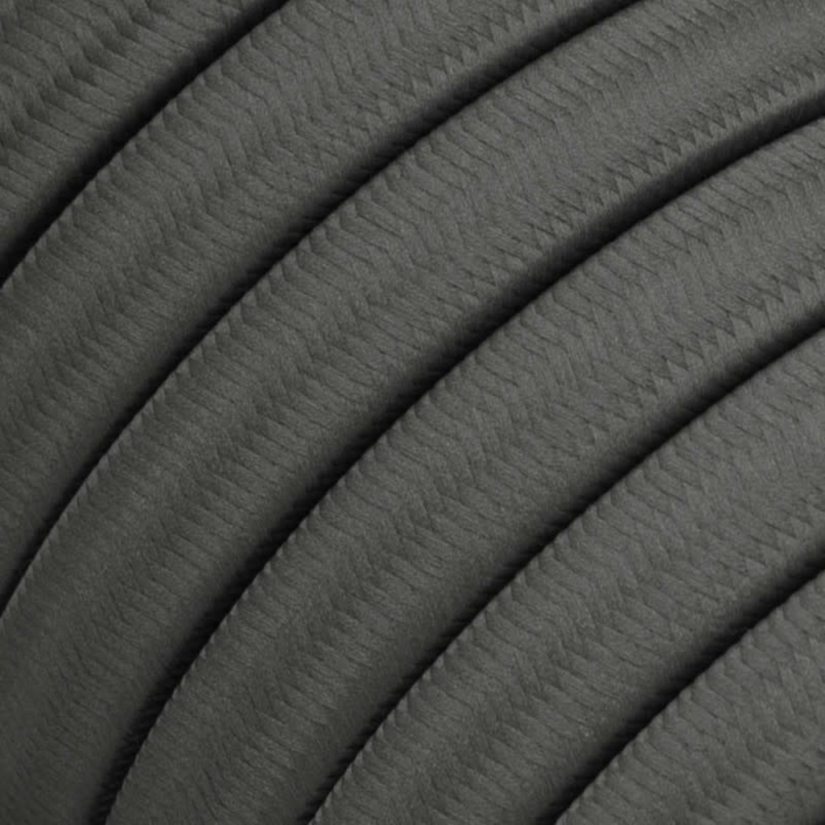 CCIT PER METRE -  Electrical Cable Flex for String Lights, covered by Rayon fabric Grey