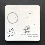 East of India You are the Mum-Porcelain Square Coaster