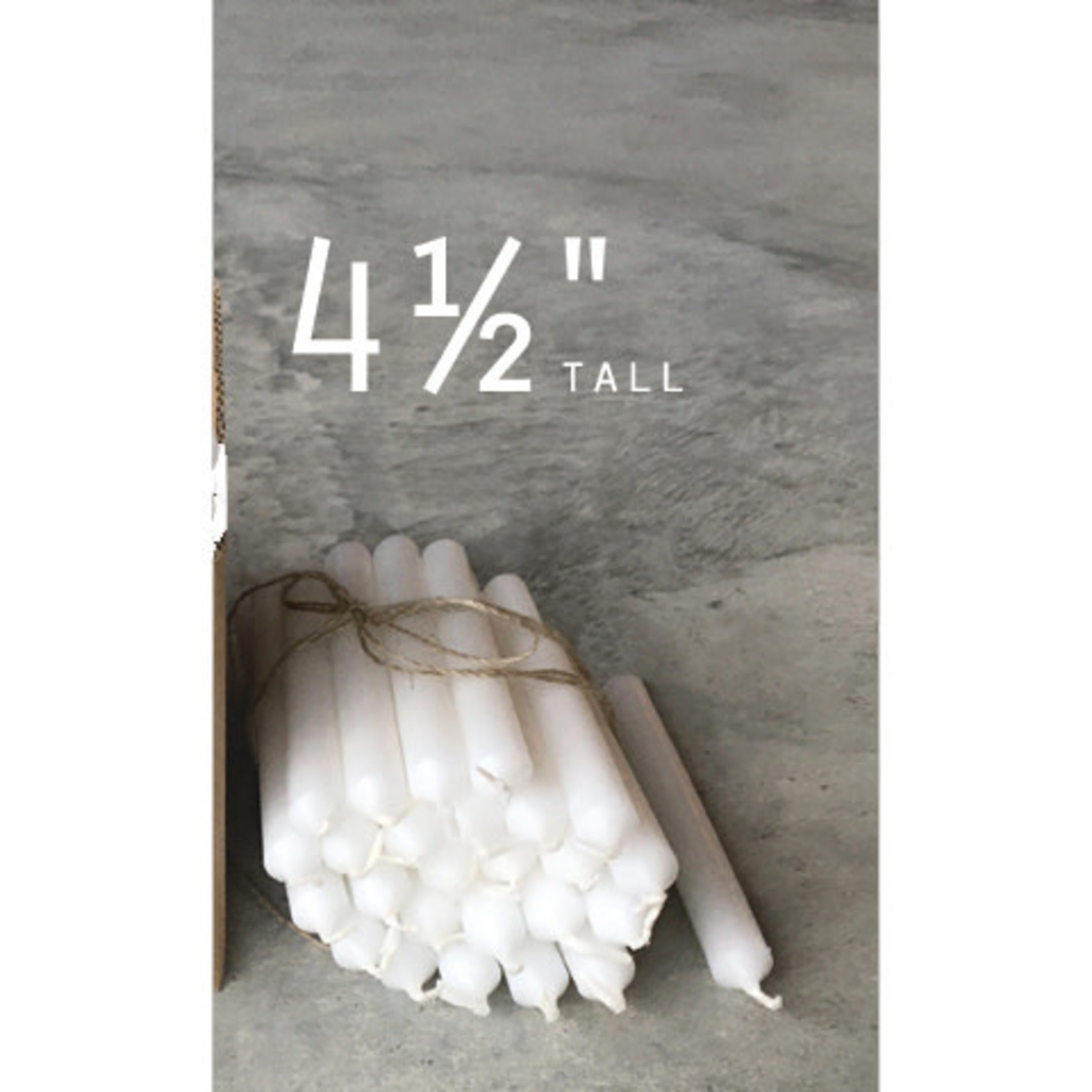 East of India 4.5″ short white candle stick