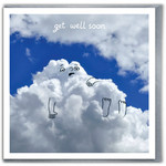 WORDY CARDS A Daily Cloud Funny Photographic Get Well Soon Card