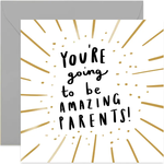 OLD ENGLISH CO. You're going to be Amazing Parents Card