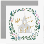 OLD ENGLISH CO. Baptism Floral Card