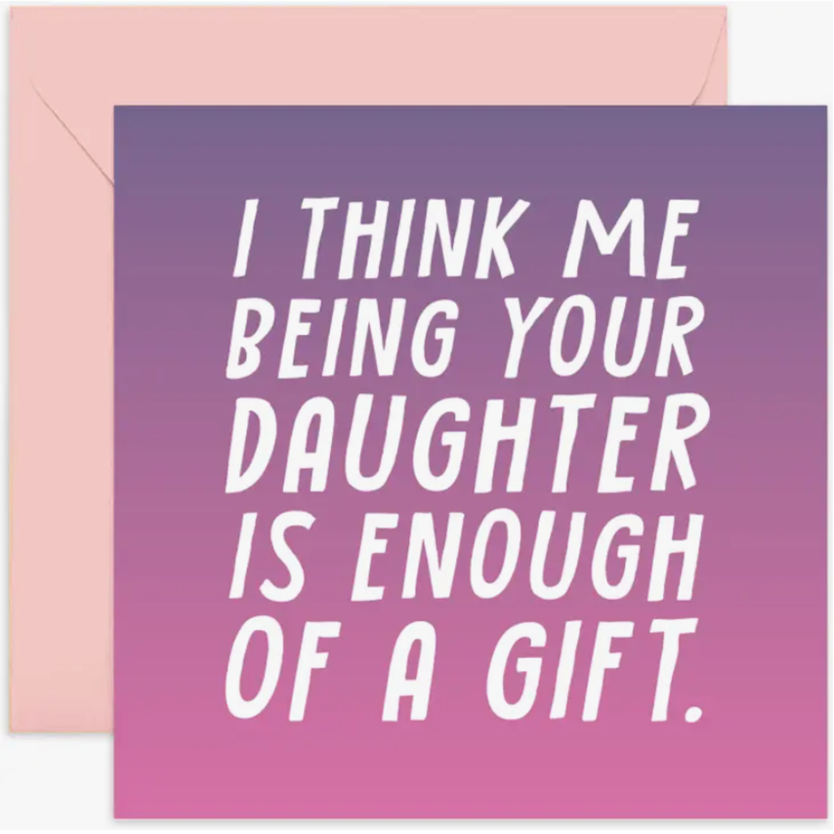 OLD ENGLISH CO. Being Your Daughter Is a Gift Birthday Ombre Card