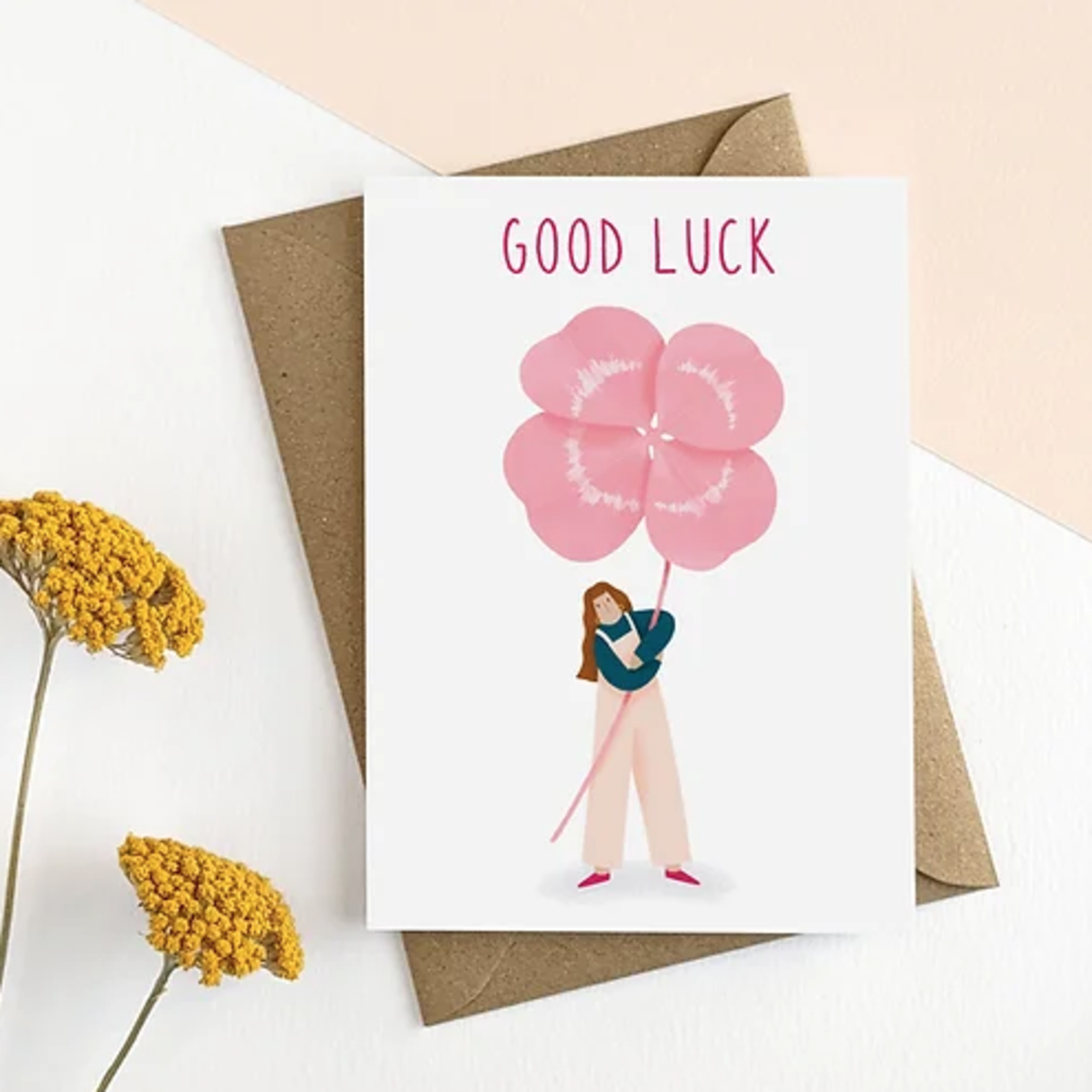 Elsa Rose Frere Good Luck Clover Card