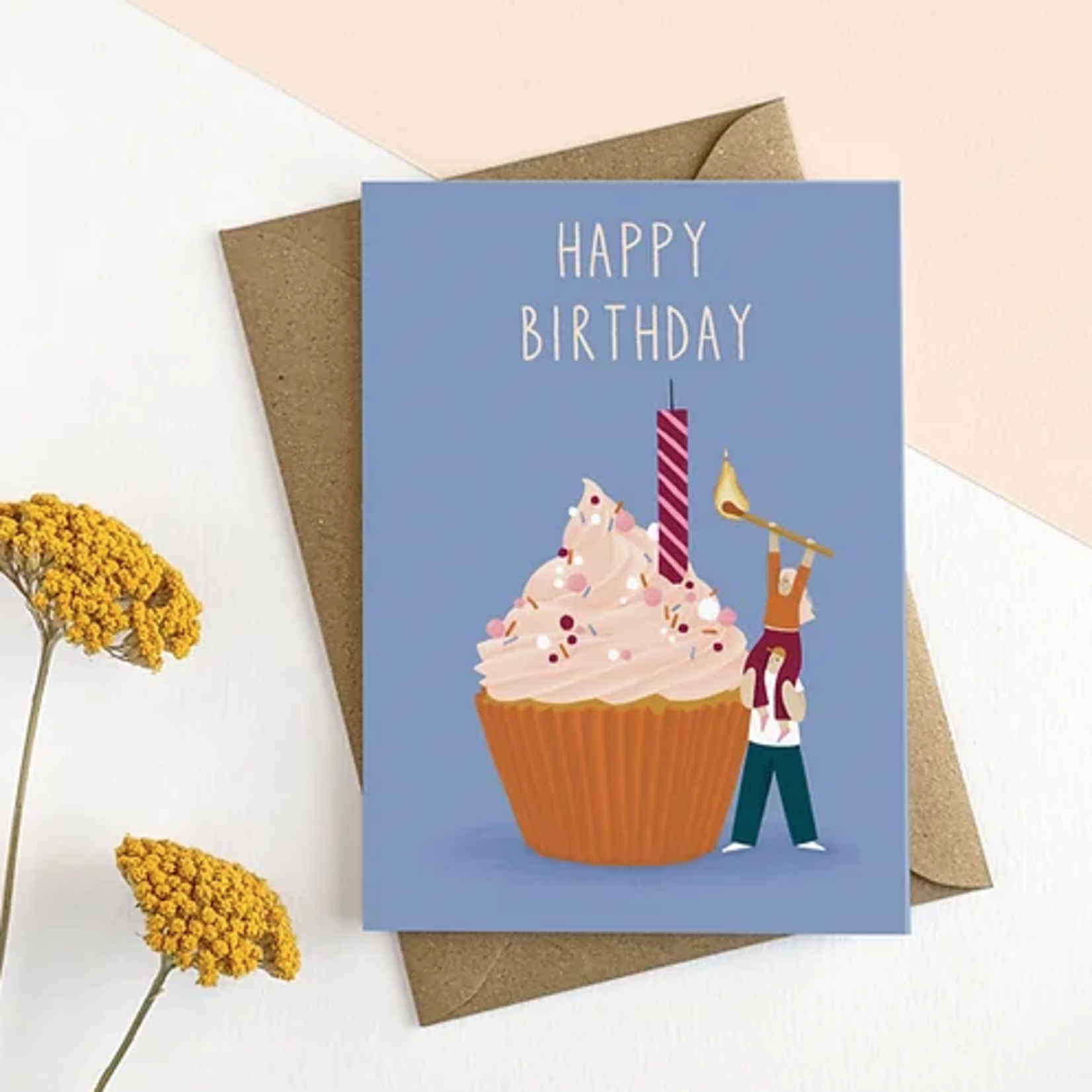 Elsa Rose Frere Happy Birthday Cupcake Card