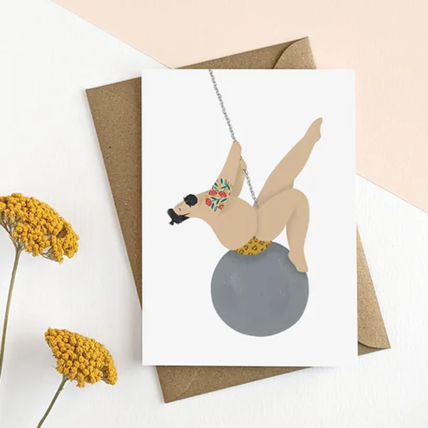 Elsa Rose Frere Sexy Man Wrecking Ball Card Congratulations You Smashed It