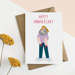 Elsa Rose Frere Anniversary Piggy Back Card