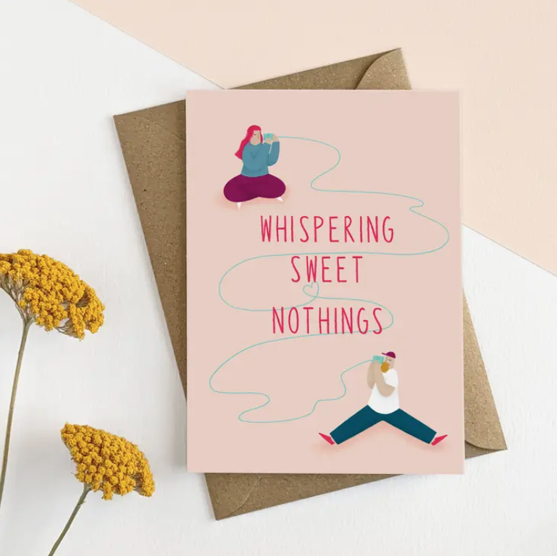 Tin Can Whisper Sweet Nothings Card Homebird House