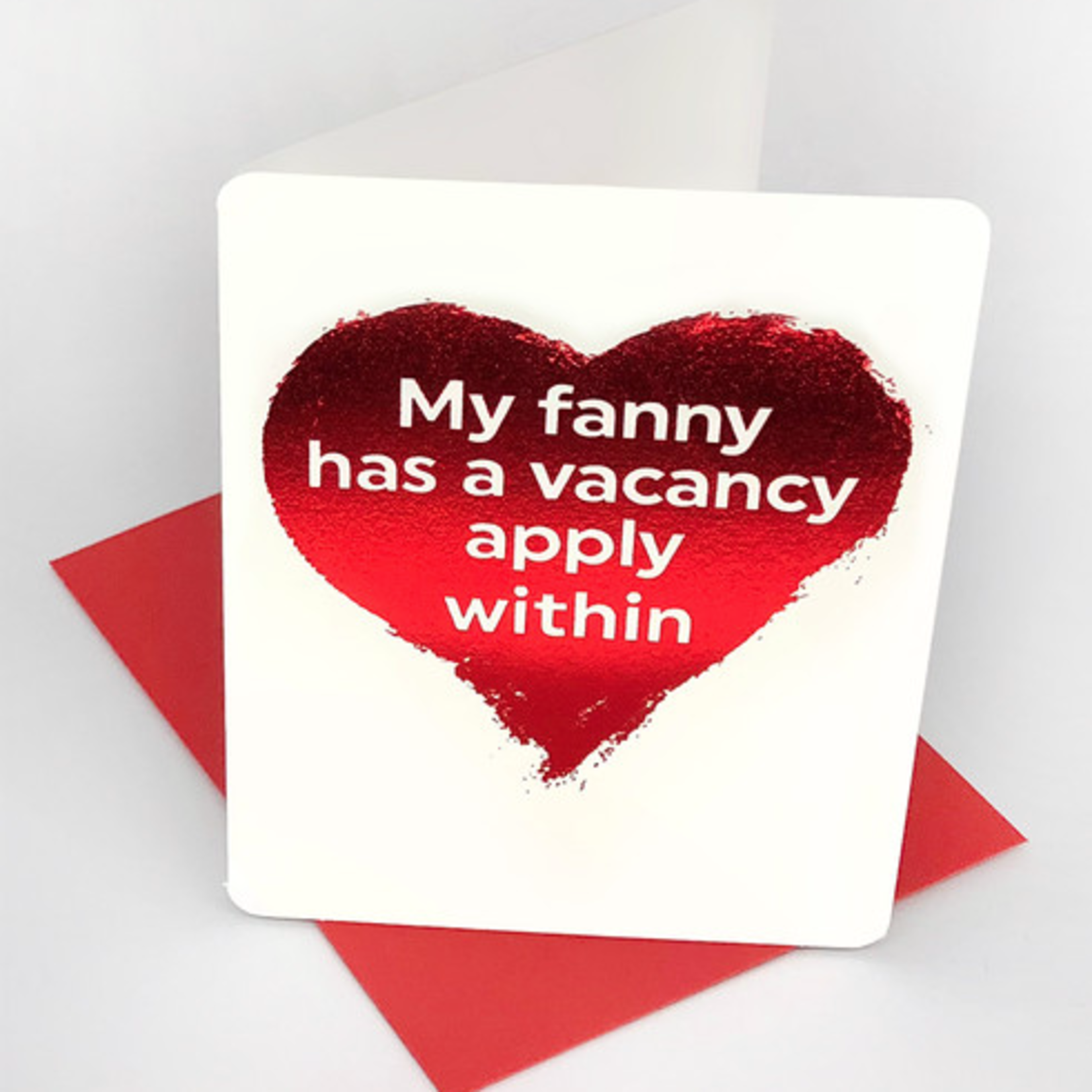 WORDY CARDS My Fanny has a Vacancy TINY Card