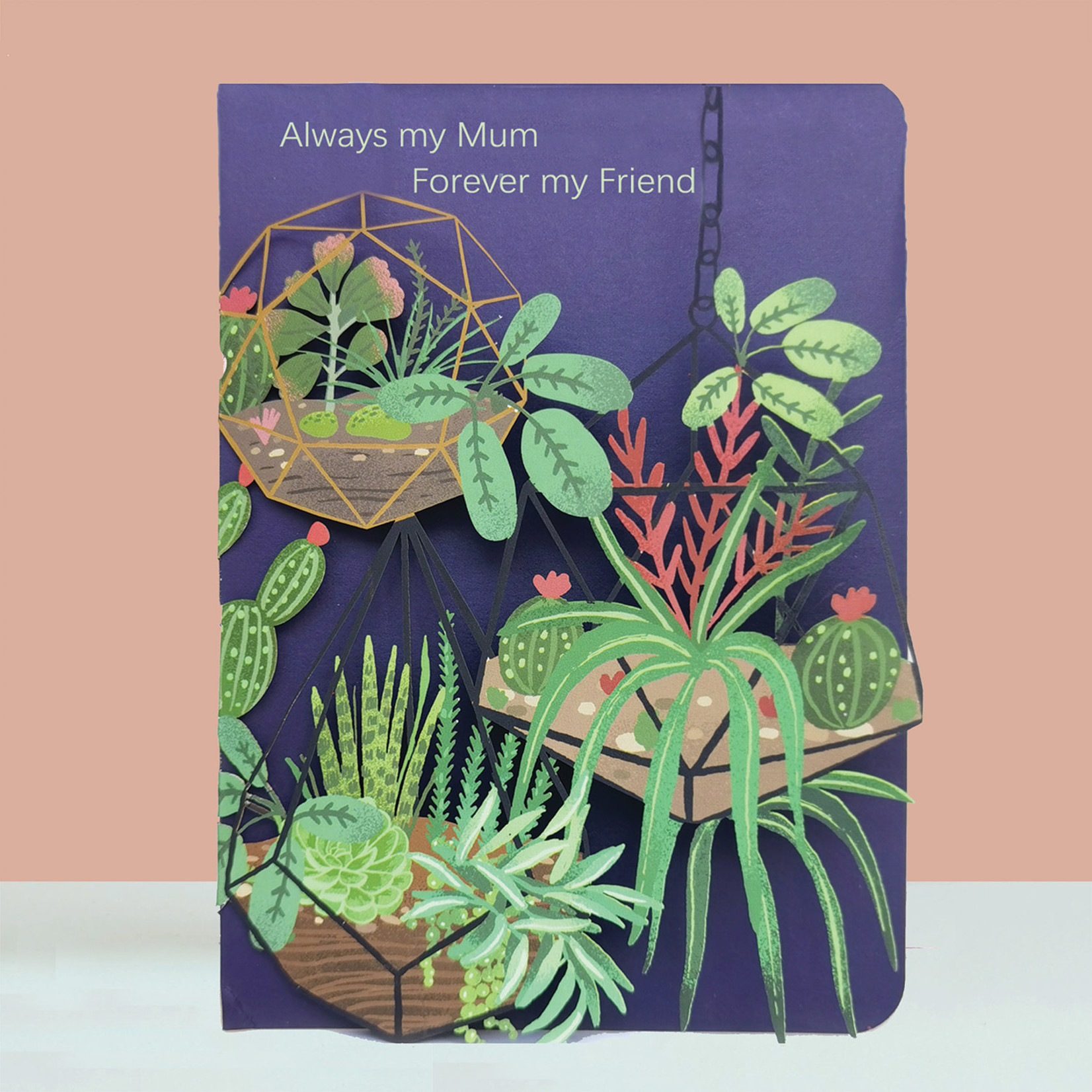 AllJoy Design Always My Mum Forever my Friend Laser Cut Card