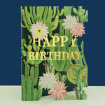 AllJoy Design Happy Birthday Cactus Laser Cut Card