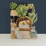 AllJoy Design New Home Plants Dog Laser Cut Card