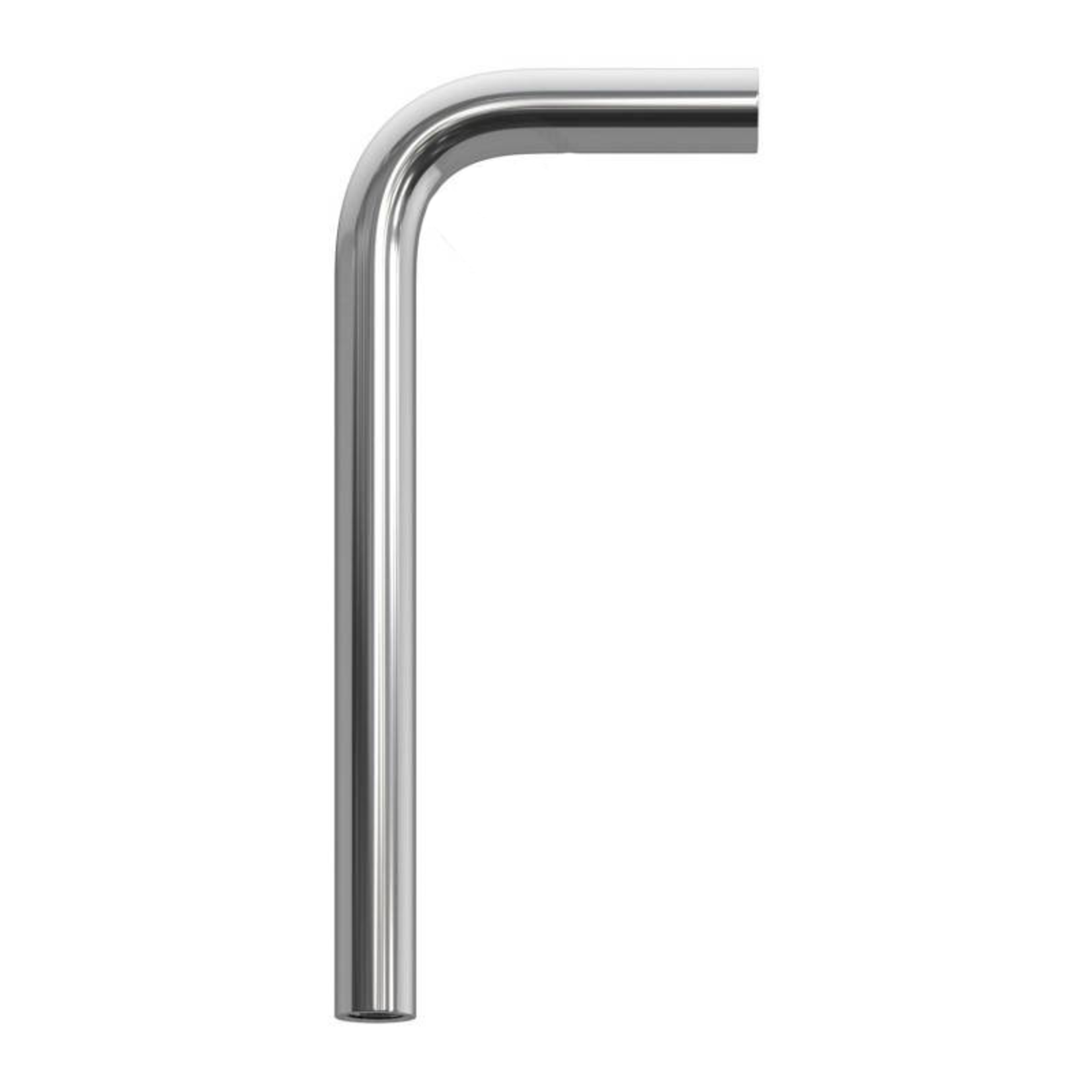 CCIT Chrome metal bent 14 cm extension pipe 90 degree corner pipe