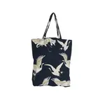 ONE HUNDRED STARS Stork Black Canvas Bag