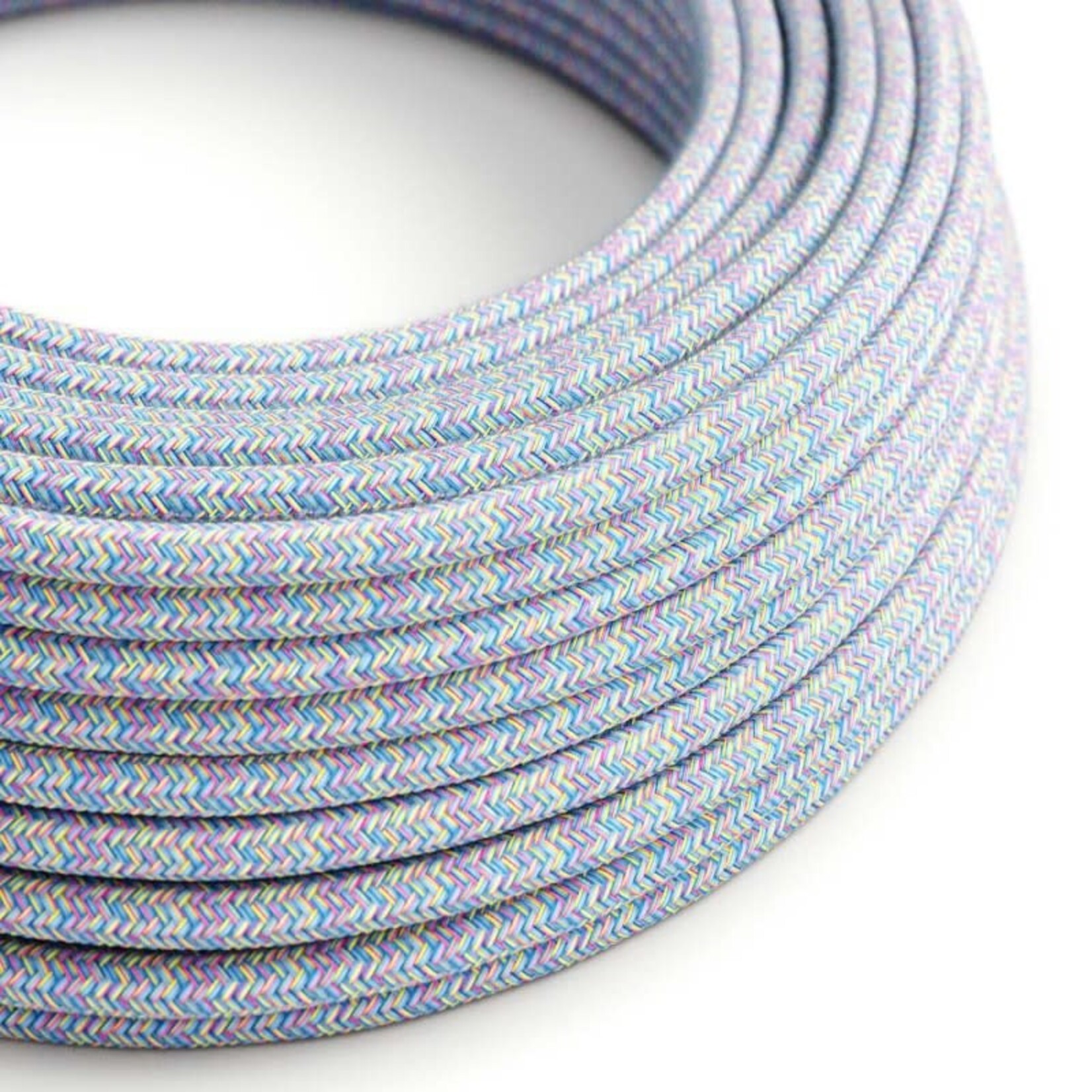 CCIT PER METRE Round Lollipop Electric Cable Flex covered in Cotton