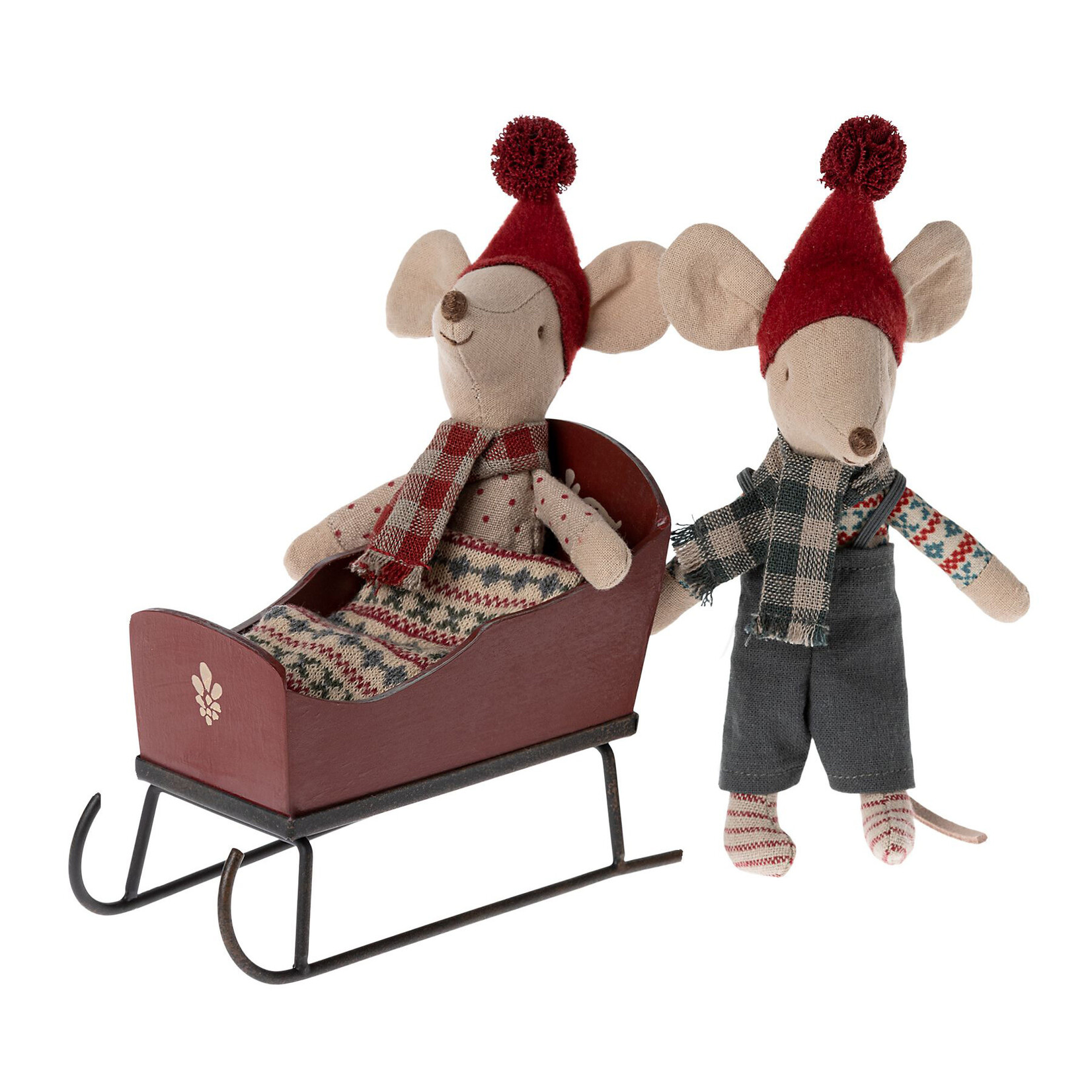 Maileg Maileg Sleigh for Mouse - Red