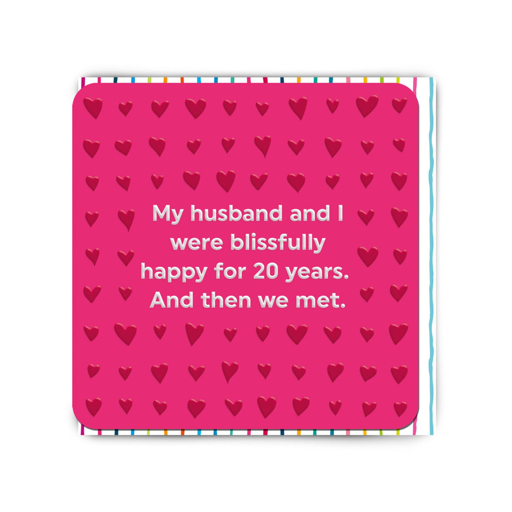 WORDY CARDS Blissfully Happy for 20 Years Card
