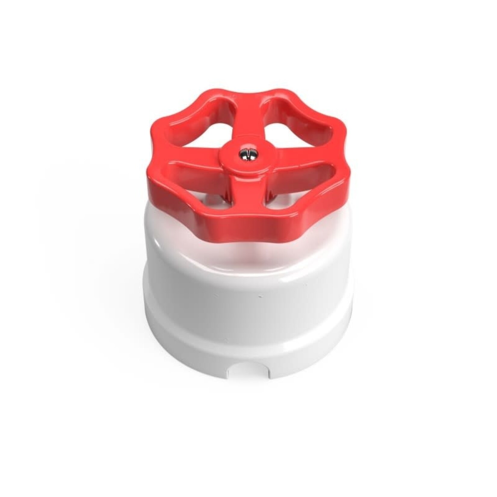 CCIT Switch/Diverter in white porcelain with RED knob