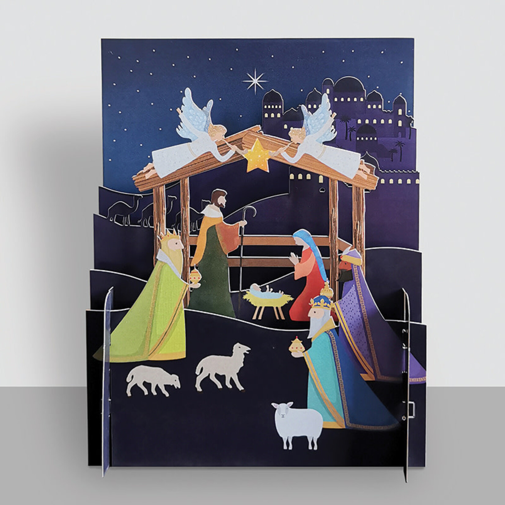 AllJoy Design Nativity 3D Pop Up Christmas Card