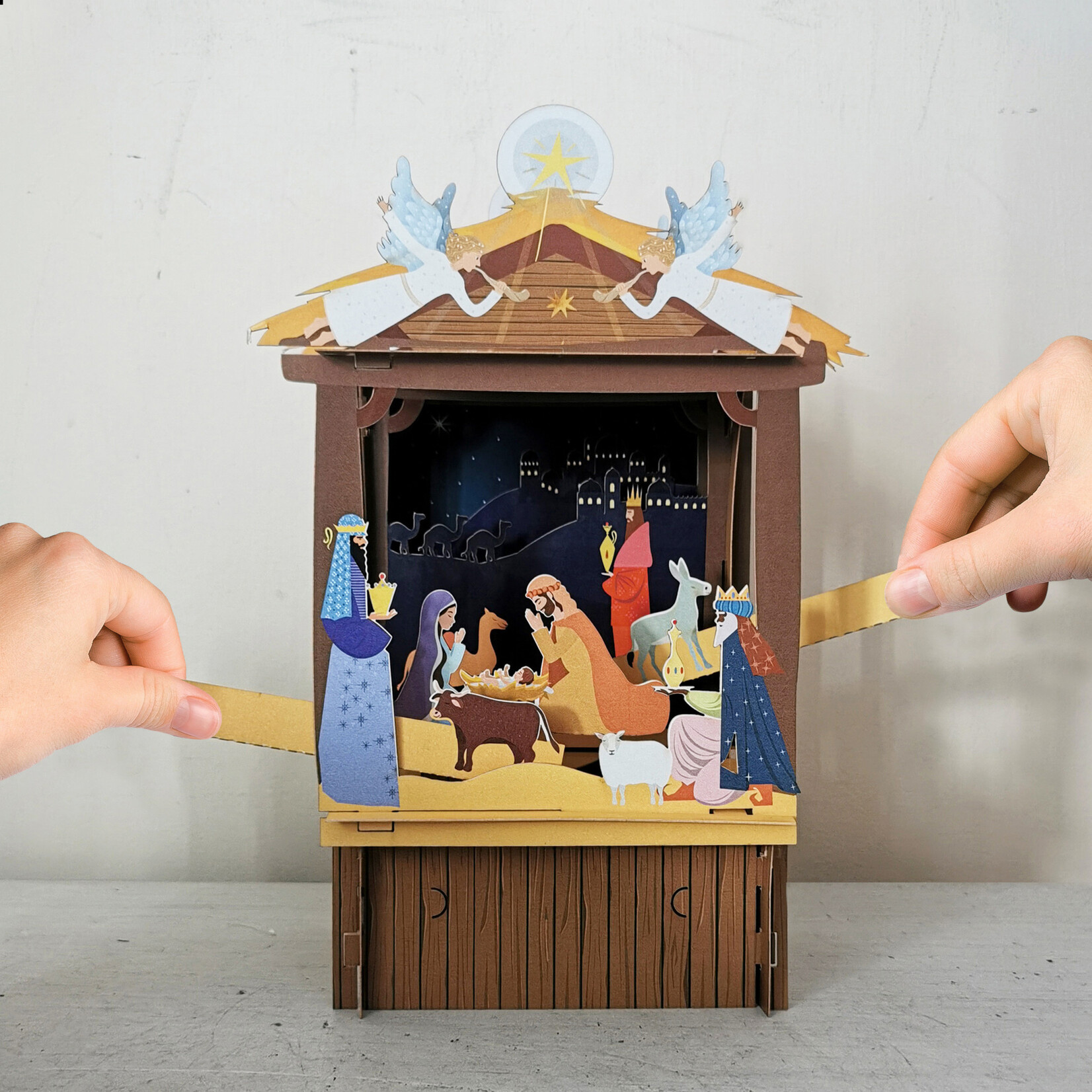 AllJoy Design Nativity 3D Theatre Christmas Card
