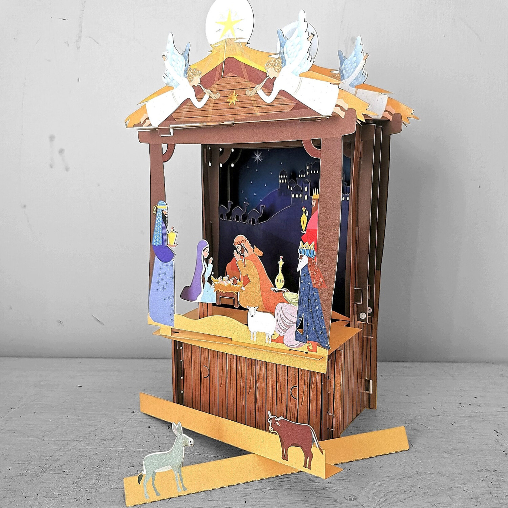 AllJoy Design Nativity 3D Theatre Christmas Card