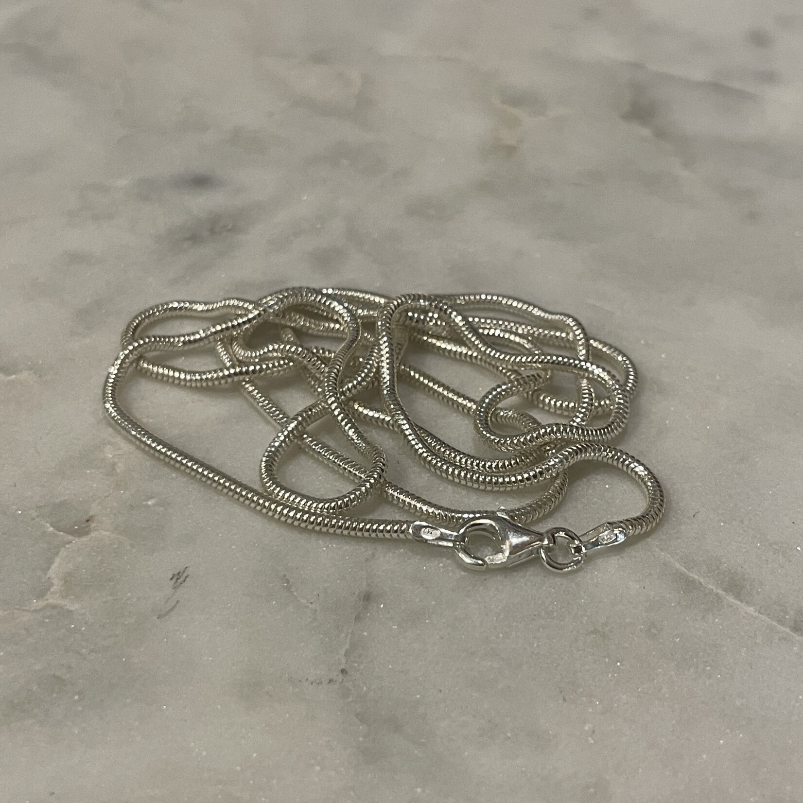 34.5cm Sterling Silver Snake Chain