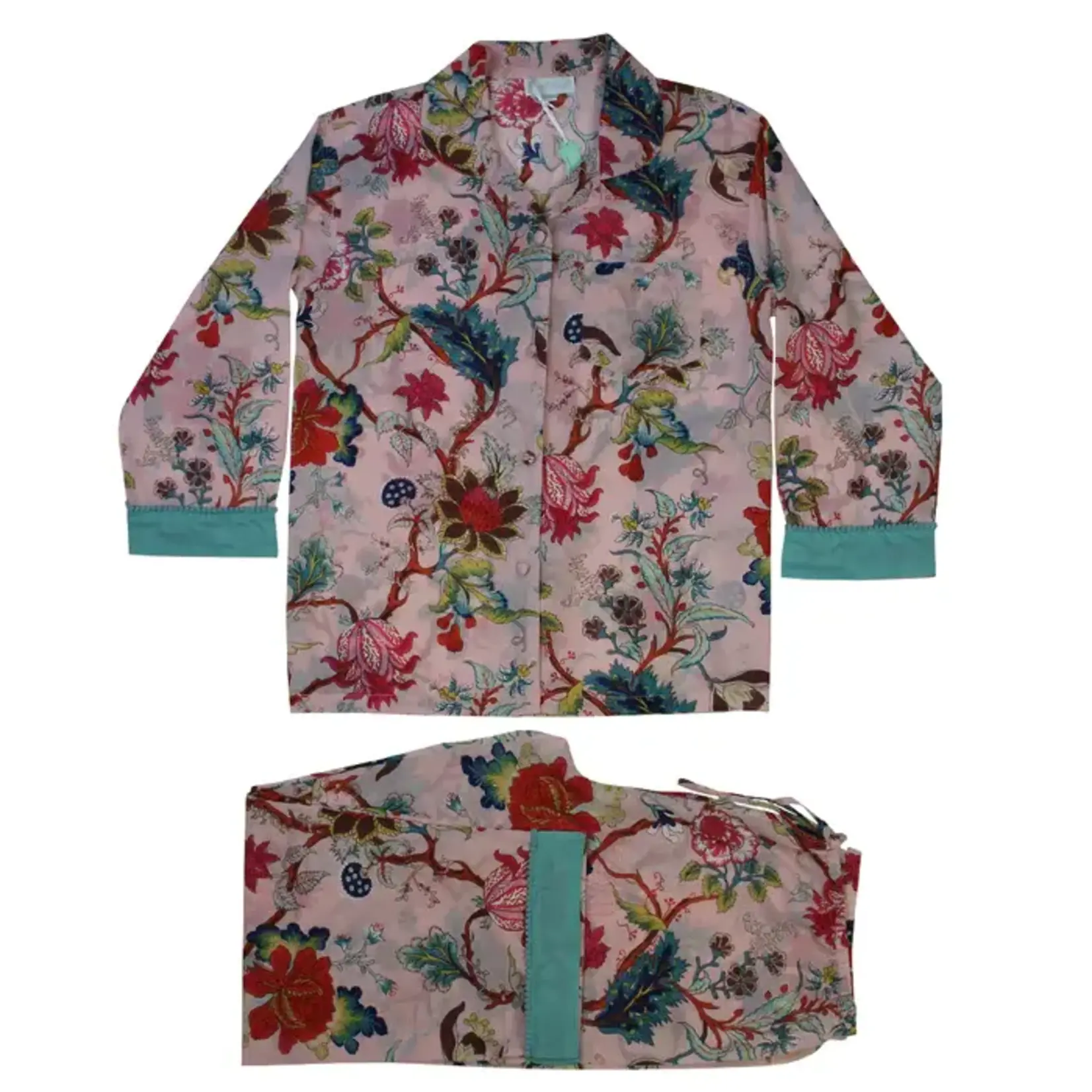 Powell Craft Pink Exotic Flower Pyjamas