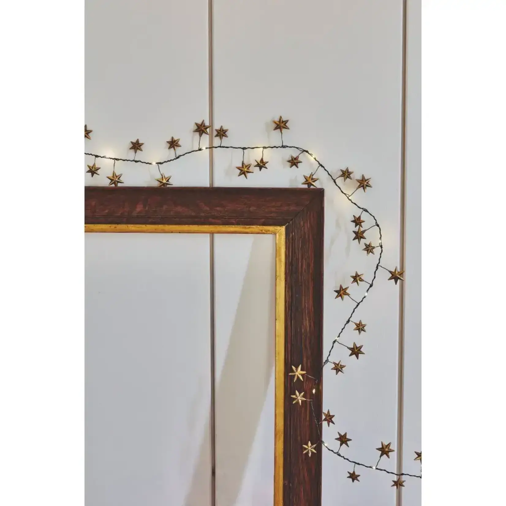 Light Style London Battery Metal Gold Stars Fairy Lights