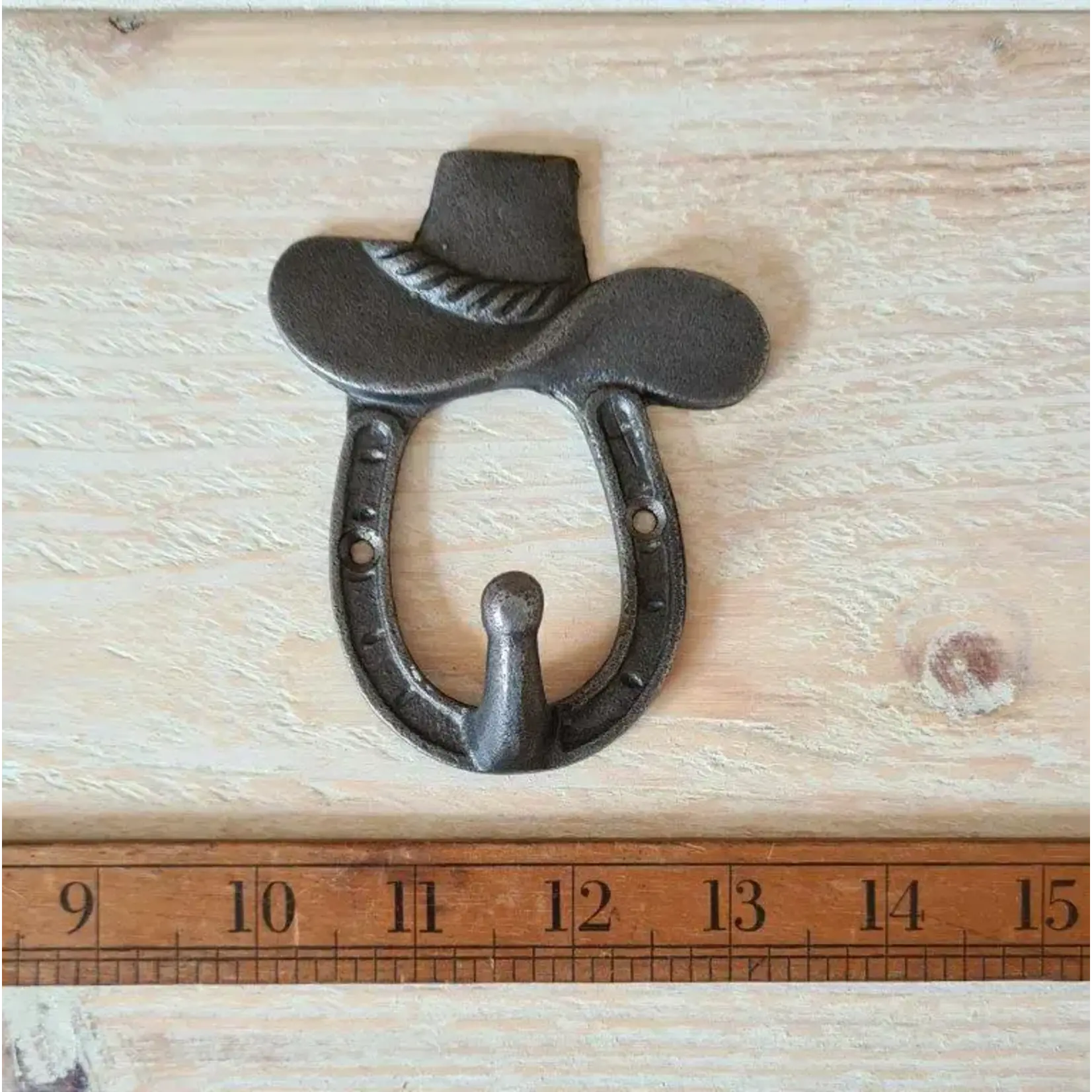 Cast Iron Cowboy Hat Hook