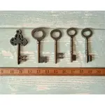 IRON RANGE Keys Antique gold (set of 5)