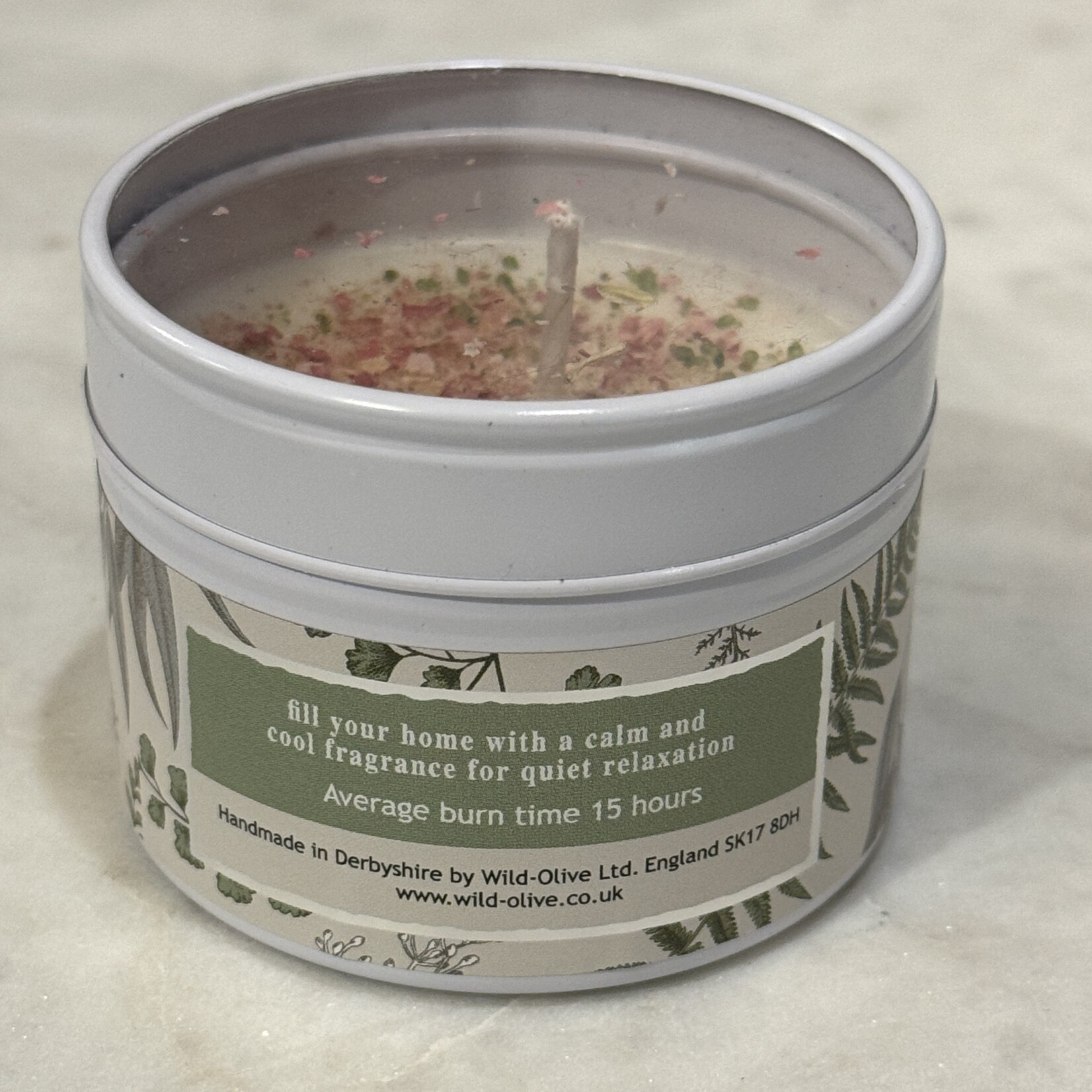 Wild Olive Wild Olive Serenity Spa Sprinkle Tin Candle