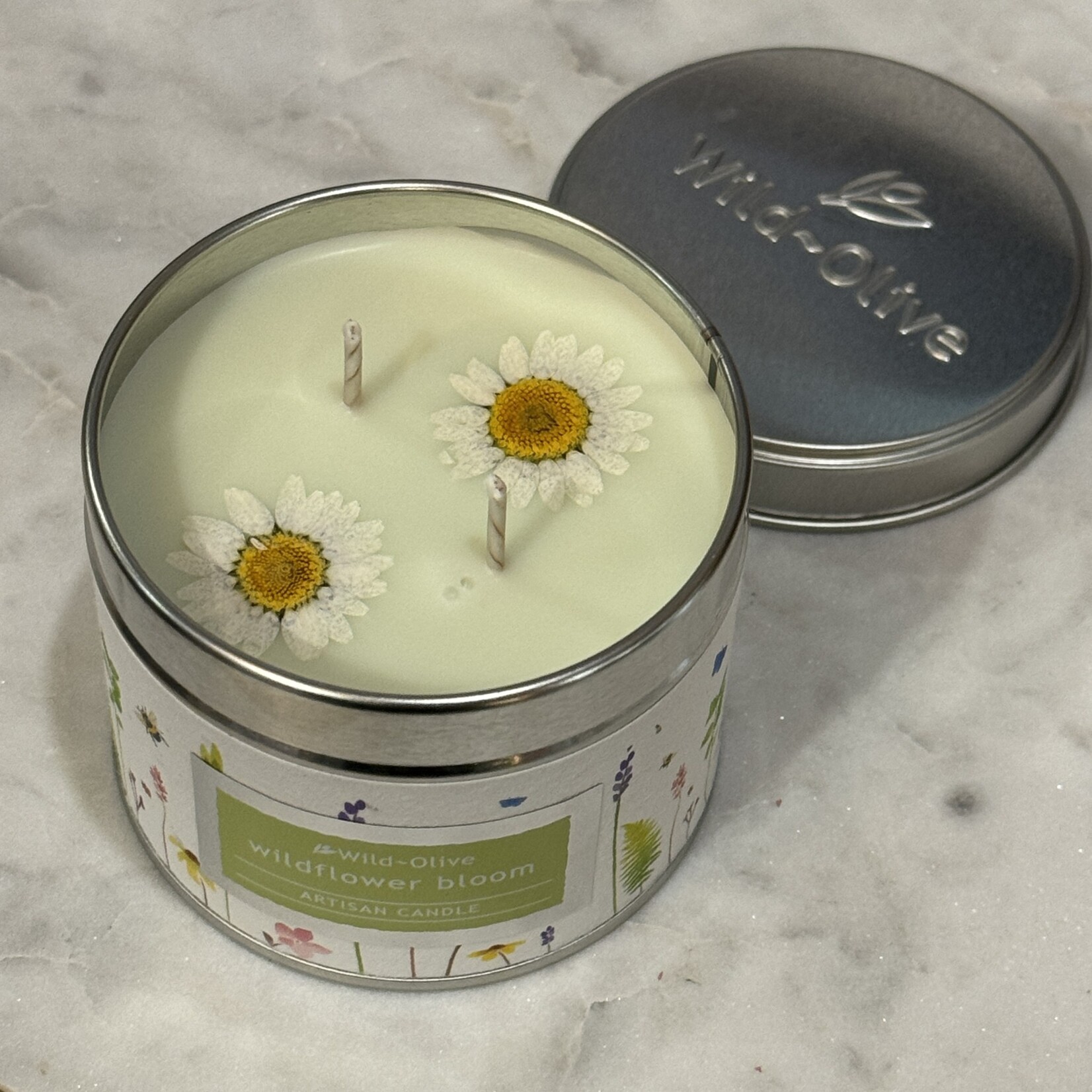 Wild Olive Wild Olive Wildflower Bloom Artisanal Tin Candle