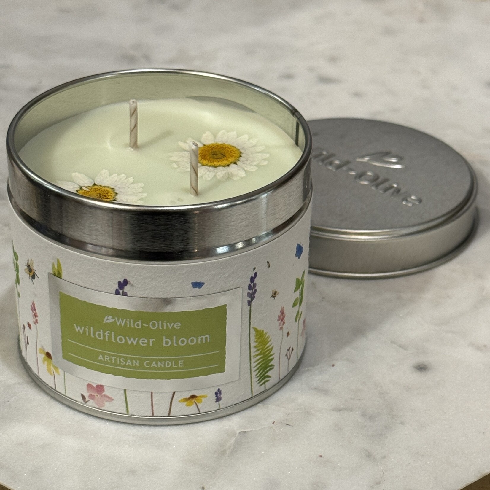 Wild Olive Wild Olive Wildflower Bloom Artisanal Tin Candle