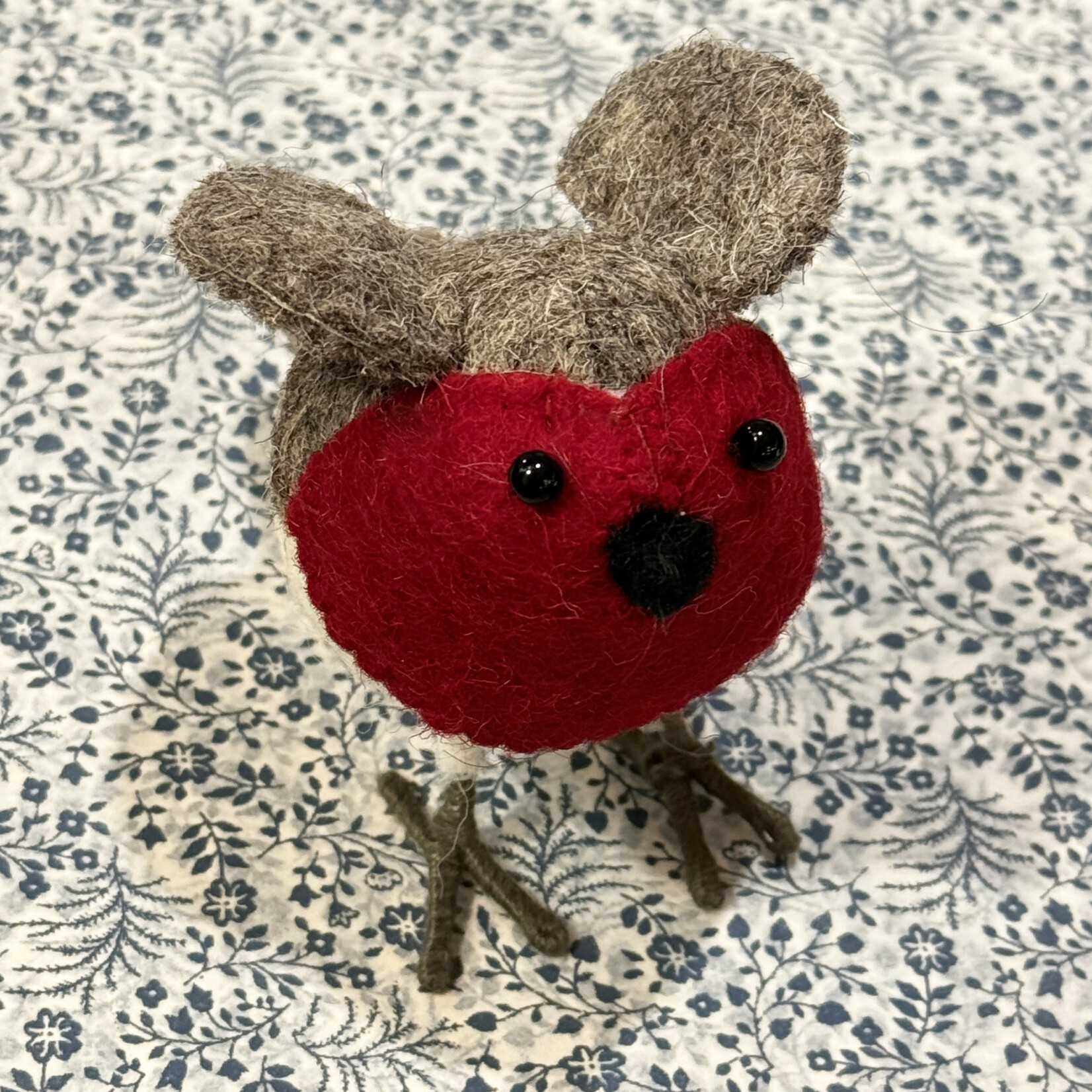 Fiona Walker Fiona Walker Classic Felt 9cm Small Standing Robin (S)