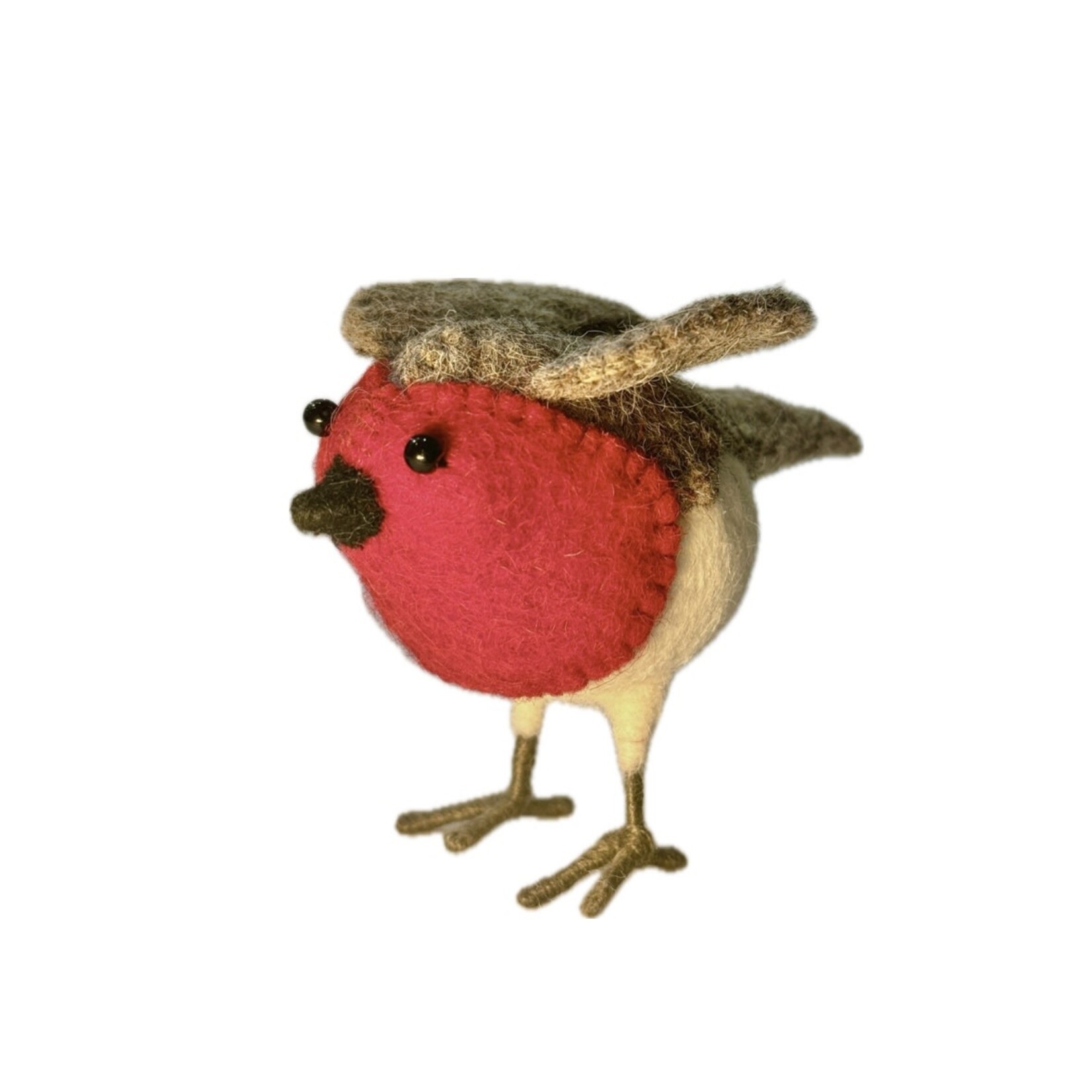 Fiona Walker Fiona Walker Classic Felt 9cm Small Standing Robin (S)