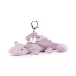 Jellycat Jellycat Lavender Dragon Bag Charm
