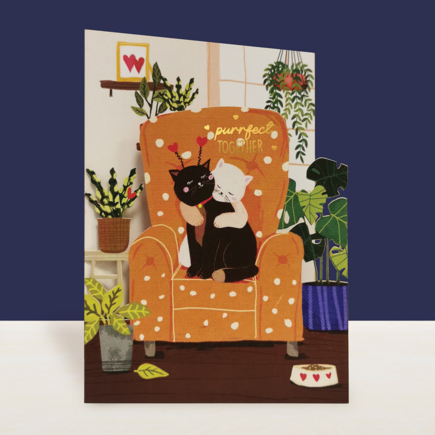 AllJoy Design Purrfect Together Laser Cut Card