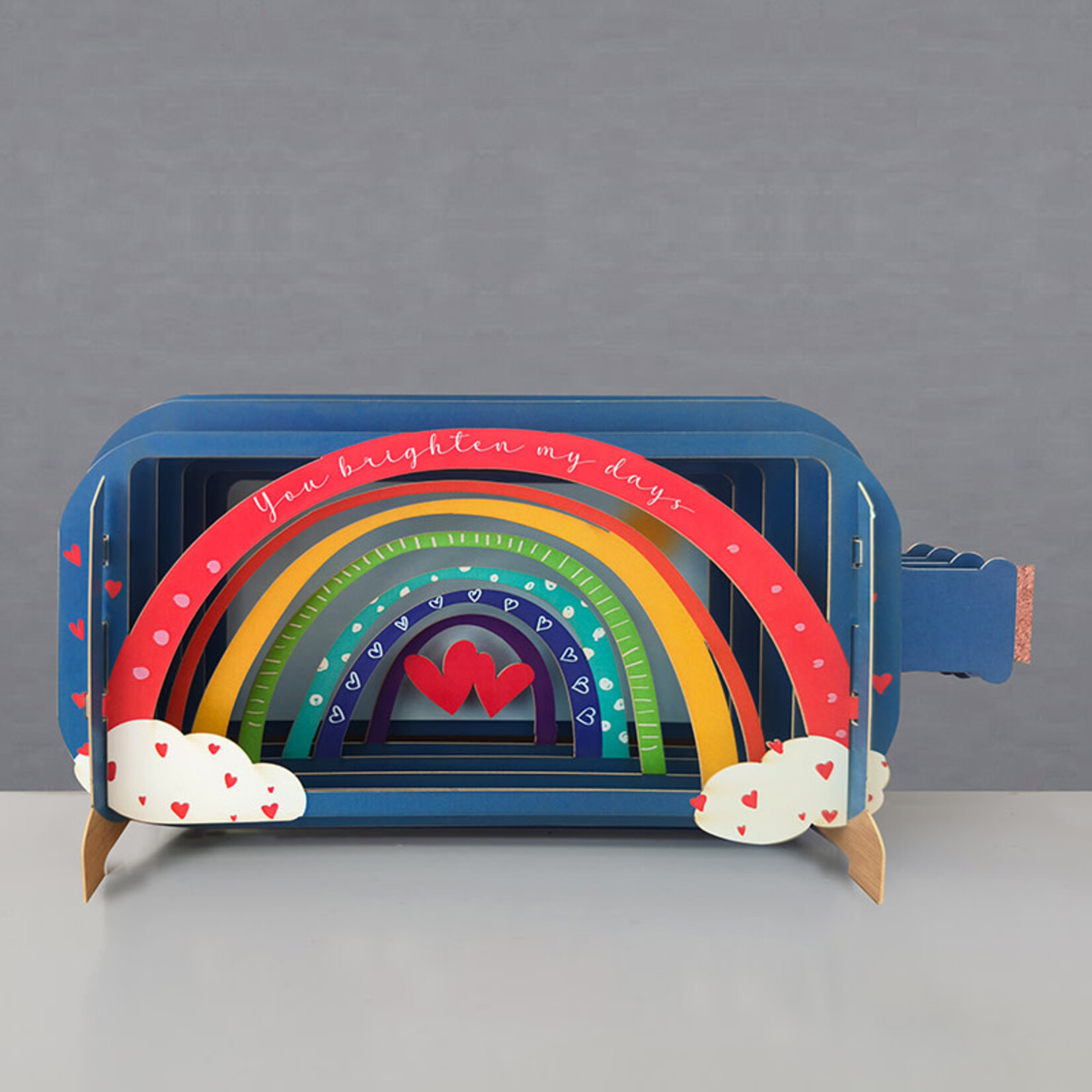 AllJoy Design You Brighten My Days Rainbow 3D Bottle Card