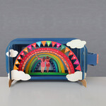 AllJoy Design Happy Birthday Fabulous Friend Rainbow 3D Bottle Card