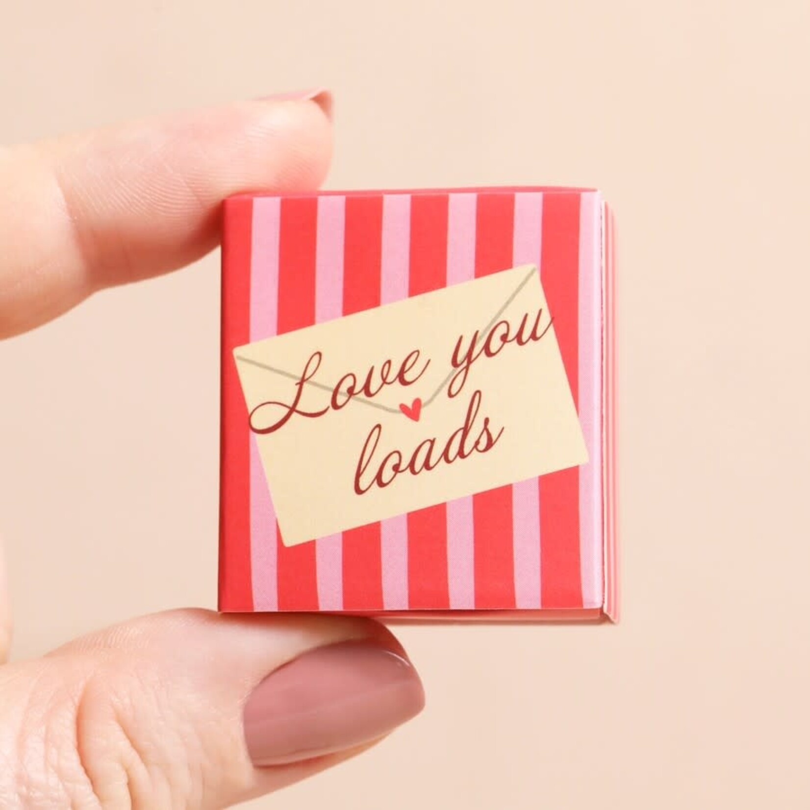 Lisa Angel Tiny Matchbox Love You Ceramic Heart Token