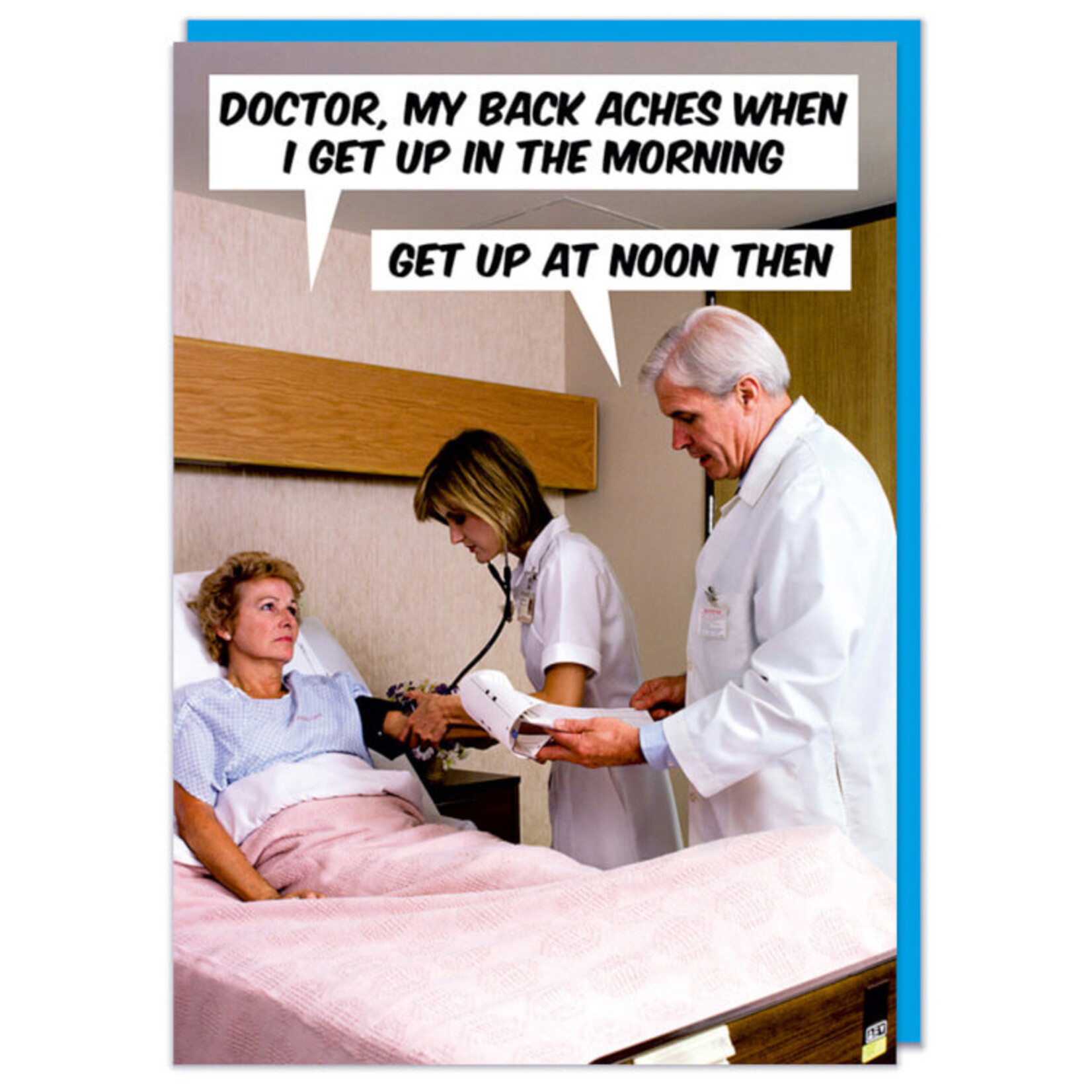 Dean Morris Doctor my back aches Card