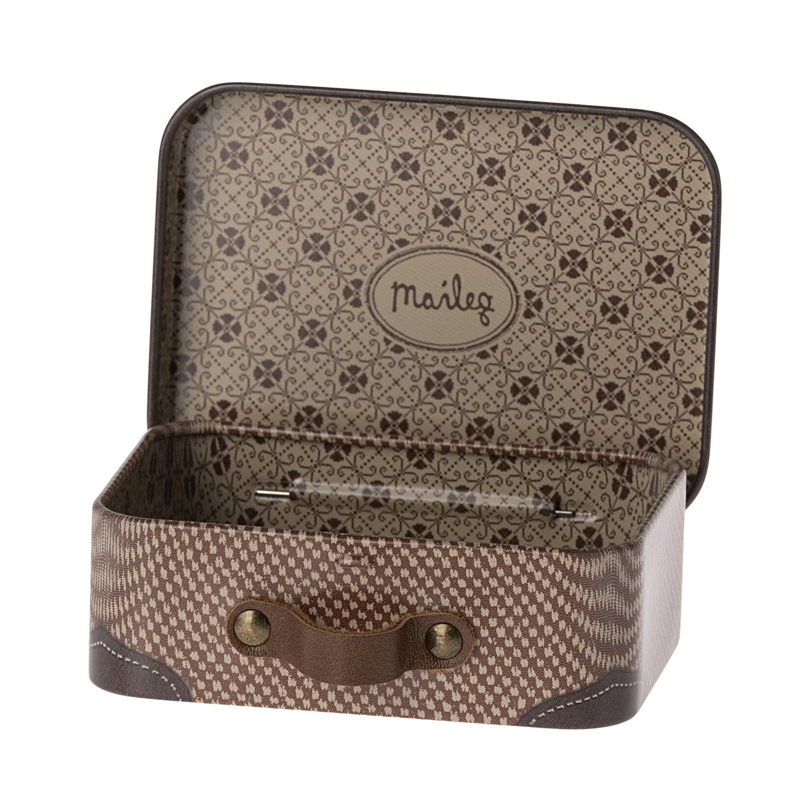 Maileg PRE ORDER Maileg Brown Travel Suitcase Micro - Estimated arrival mid/end May
