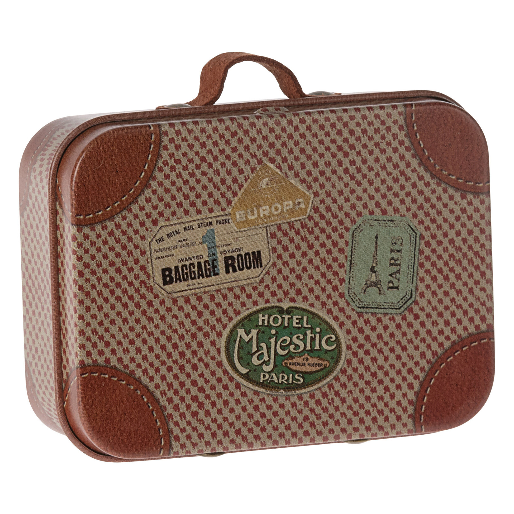 Maileg Maileg Rose Travel Suitcase Tin Micro SMALL