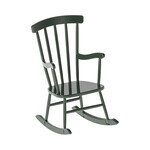 Maileg PRE ORDER Maileg Rocking chair for Mouse - Dark Green - Estimated arrival mid April