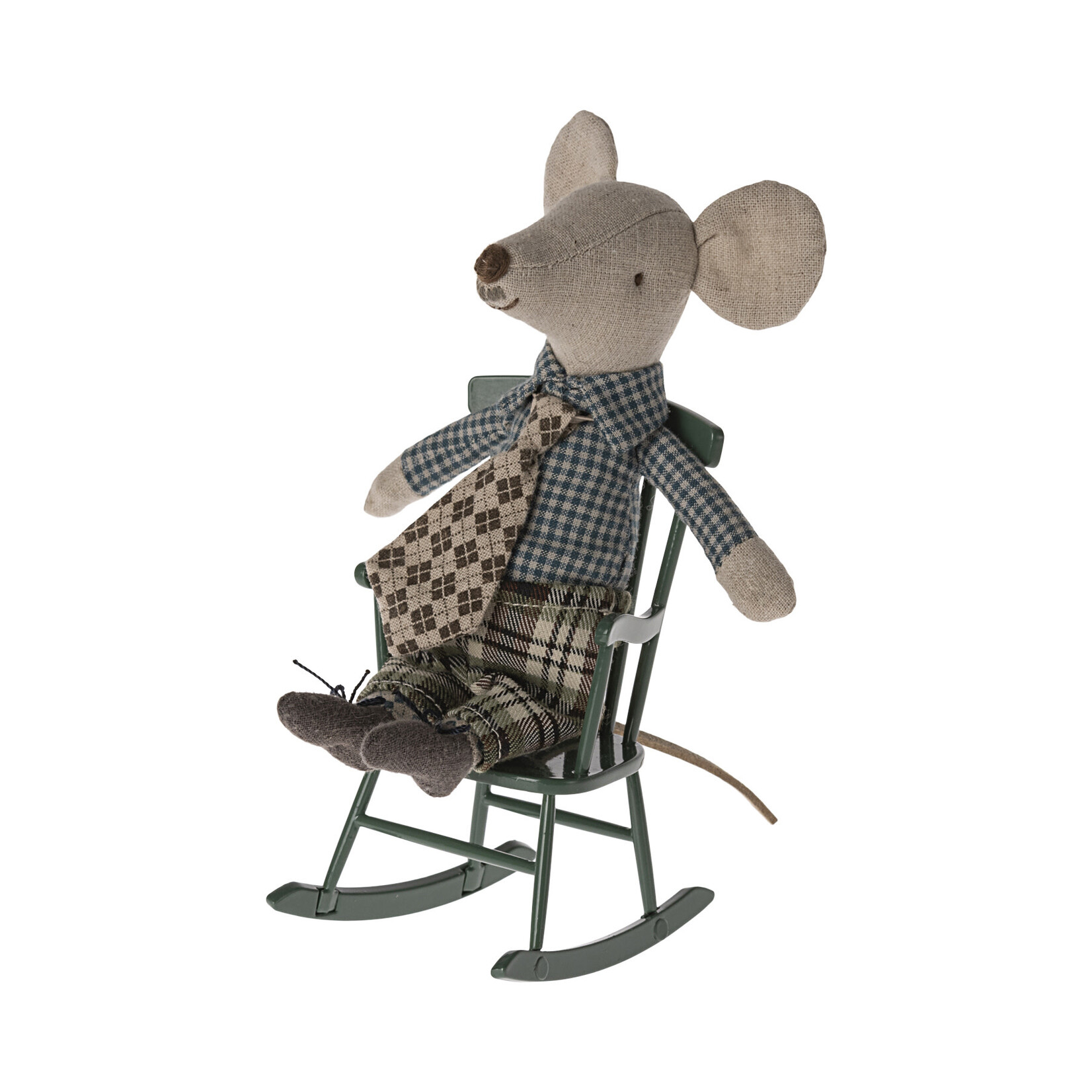 Maileg Maileg Rocking chair for Mouse - Dark Green