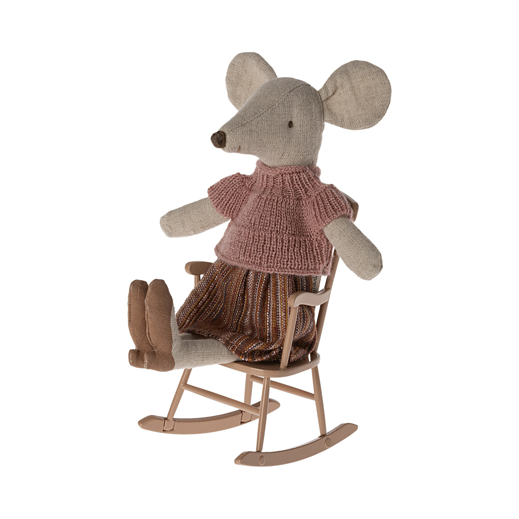 Maileg Maileg Rocking chair for Mouse - Dark powder