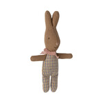 Maileg Maileg My Baby Brown Rabbit - Rose & Blue check Romper