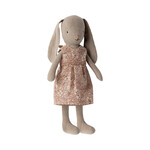 Maileg PRE ORDER Maileg Bunny size 1 Classic - Flower dress Rose - Estimated arrival mid May