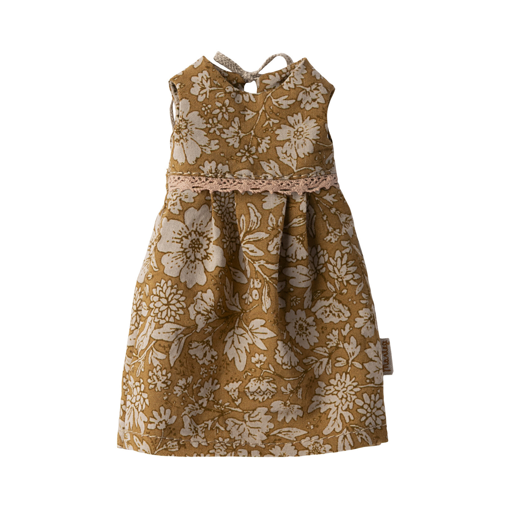 Maileg PRE ORDER Maileg Bunny size 2 Classic - Flower dress Mustard - Estimated arrival beginning June