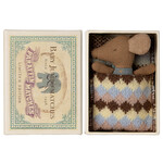 Maileg Maileg Sleepy wakey baby mouse in matchbox - Blue